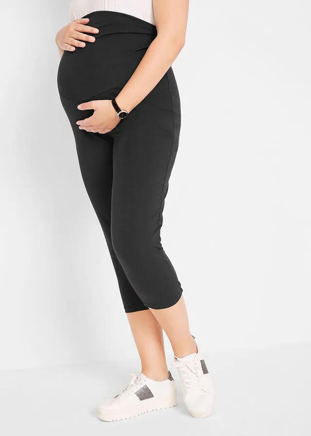 LEGGINGS PREMAMá EN LONGITUD CAPRI (2 UNIDADES) NEGRONEGRO